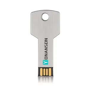 Unidad Flash USB de Metal de alta velocidad, modelo de llave, 32GB, 128GB, disco U, adecuado para regalo de promoción corporativa