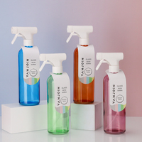 Pulvérisateur en verre 500ml 100ml, pour savon à main, pompe de nettoyage de maison avec déclencheur, vente en gros, 200 pièces