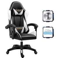 Chaise de jeu professionnelle personnalisée - Chaise de jeu ergonomique en cuir extensible pour ordinateur et voiture avec pivot à 360 degrés