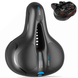 Sillín de bicicleta grueso, transpirable, absorbente de golpes, asiento de bicicleta de montaña, accesorio cómodo para ciclismo, unisex, para adultos - Product Image 1