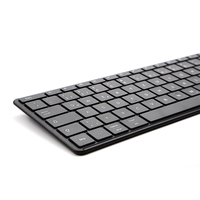 Keyboard Nirkabel BT Isi Ulang USB Tipis Ukuran Penuh 104 Tombol Ambidextrous