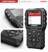 Escáner OBD2 LAUNCH CR529, Lector de Códigos de 12V con Función Completa, 10 Modos de Prueba OBDII y Diagnóstico I/M con un Clic