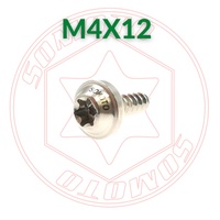 Vis de carénage de moto SOMOTO Taiwan en acier inoxydable SUS304, boulons autotaraudeurs M4 à tête UFO, fixations en titane brûlé PVD
