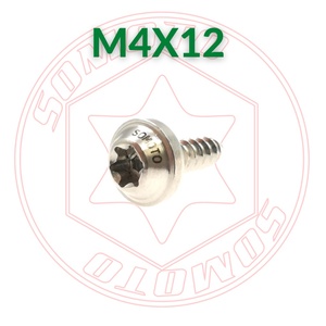 SOMOTO Taiwan SUS304 Stainless Steel Motorcycle Fairing Screws M4 Self-Tapping Bolts UFO Head PVD Burnt Titanium <b>Fasteners</b> - Product Image 1