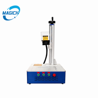 30W 50W Mini Perhiasan Kecil Co2 Uv Laser Pemotong Serat Lazer Printer Logam Baja Menandai Mesin Cetak