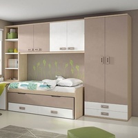 Tiroirs de rangement pour lits superposés pour enfants, couleur personnalisée, 2 en bois, chambre d'enfants, armoire et bureau