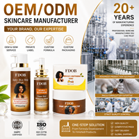 Kit de Soins Éclaircissants OEM au Glutathion : Lotion Corporelle, Sérum, Crème et Savon Anti-Taches pour un Teint Uniforme