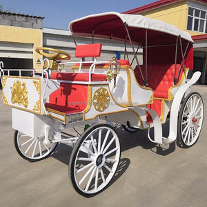 Kereta Kuda mewah 4-roda elektrik Royal pernikahan kereta kuda khusus transportasi luar ruangan kereta kuda elegan