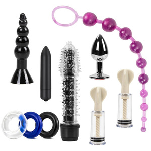 SM Adult Sex Toys <b>Vibrating</b> Anal Plug Set <b>for</b> <b>Men</b> and Women Masturbation 10-Piece Model - Product Image 2