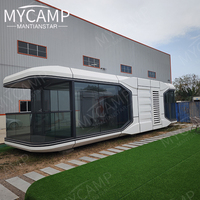 Capsule spatiale personnalisée en usine, dôme intelligent en acier, maison préfabriquée en conteneur pour hôtel, villa et appartement, maison capsule