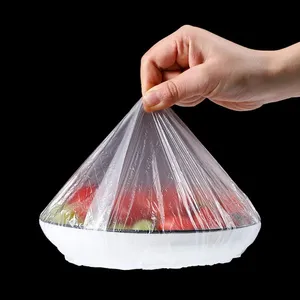 כיסוי מזון חד פעמיות כיתה פלסטיק מכסה מכסה מזון אלסטי לאחסון מזון