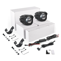 Kit d'éclairage auxiliaire LED pour moto MT32 3 pouces, 2 projecteurs de conduite à faisceau haut et bas avec faisceau de câblage