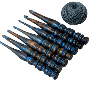 Ganchillo de Madera de Precisión Extrema, 20 cm de Largo, 3 mm de Grosor, Estilo Moderno y Colorido para Tejido a Mano y Necesidades Creativas - Product Image 1