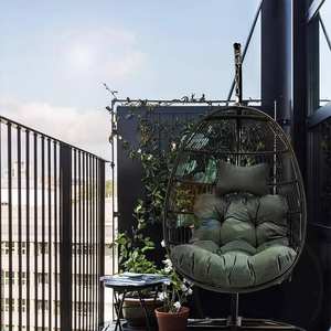 Fauteuil suspendu en rotin tressé pour jardin, salon de jardin, patio extérieur - Product Image 4