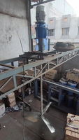 Agitateur de réservoir industriel à double moteur avec impulsionneur en acier inoxydable pour applications en grandes cuves, vertical