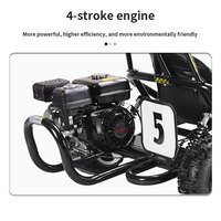 Cómodo Go Kart con Motor de 4 Tiempos y 212 CC, 6.5 HP, Arranque Manual/Eléctrico, Asiento Acolchado Grueso y Conducción Suave