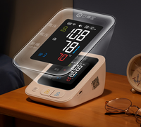 2000mAh Battery Electronic Blood Pressure Monitor Upper Arm Color Screen Backlight WiFi Bluetooth Connectivity Healthcare Supply