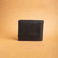 Dompet Pria Kulit PU Berkualitas Tinggi dengan Ritsleting dan Penjepit Uang, Tempat Kartu Kulit Asli Grosir