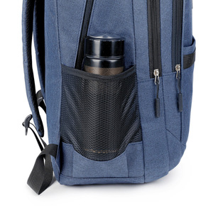 Cross Border Reflective Outdoor <b>Backpack</b> For Men 15 Inches <b>Large</b> <b>Capacity</b> School Bag Travel Bag Solid Color Male - Product Image 3