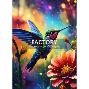 Kolibrie Diamond Painting Vogel Bloem 5d Diy Volledig Diamant Kristal Dier Borduurwerk Mozaïek Handwerk Huisdecoratie - Product Image 1