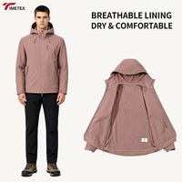 Veste bomber softshell unisexe, vêtements de sport d'extérieur, randonnée, automne/hiver, doublure polaire, capuche, imperméable, thermocollée