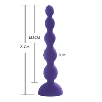 Perles anales rechargeables par USB Sex Toy avec 3 moteurs Rumble 10 fonctions Vibrant Butt Plug Télécommande Emballage d'origine