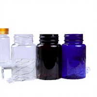 Bouteille personnalisée en PET de 120cc à 650cc pour emballage de chewing-gum liquide, sirop contre la toux, pilules, capsules et vitamines avec impression sérigraphique