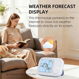 <span class=keywords><strong>Termostato</strong></span> Inteligente Wi-Fi con Control Remoto RF433 para Baño de Hotel y Oficina en Casa - 2 Opciones de Fuente de Alimentación, Diseño Moderno - Product Image 5