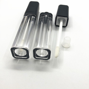 Tubes blancs vide à coins arrondis et carrés pour rouge à lèvres, pièces, conteneurs avec baguettes, tube à gloss liquide, utilisation cosmétique, 6ml - Product Image 2