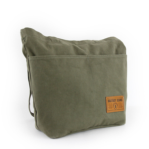 Sac fourre-tout professionnel personnalisé, écologique, grand, uni, en toile de coton, réutilisable, sac de shopping à bandoulière, deux poches, fermeture à glissière - Product Image 3