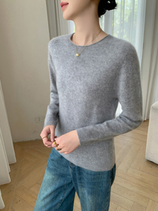 Nuovo Maglione da Donna a Collo Tondo 2026 Autunno e Inverno in Cashmere Lavorato a <span class=keywords><strong>Maglia</strong></span> Morbido - Product Image 5