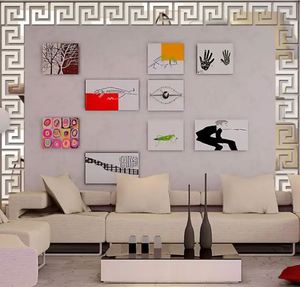 High Quality DIY Waist Line 3D Mirror <b>Sticker</b> Modern Acrylic <b>Wall</b> <b>Decor</b> Room Decoration <b>Wall</b> <b>Stickers</b> - Product Image 3