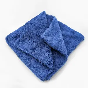 custom logo towels grey Car Detailing Towel Microfiber Coral Fleece super absorbent car towel