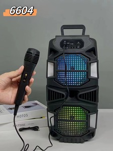Xách tay có dây Microphone mới đôi ma thuật ánh sáng âm thanh Dance <span class=keywords><strong>Speaker</strong></span> với Mic - Product Image 5