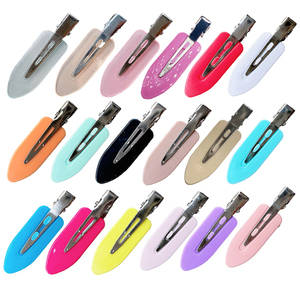 Meilleures ventes : Pinces à <span class=keywords><strong>cheveux</strong></span> plates colorées sans pli ni trace, pour coiffure et maquillage, pour filles - Product Image 1
