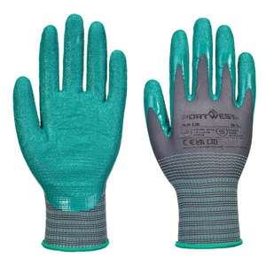 PORTWEST-Gant froissé en nitrile Grip 15 A313G3RXXL, gris/vert (12 pièces) -GANTS EAN 5036146018192 - Product Image 1