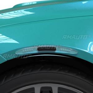 4 pièces de protection de porte de voiture, bande anti-collision airbag, autocollant décoratif extérieur transparent en silicone antistatique pour rétroviseur - Product Image 4