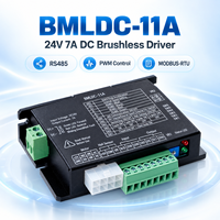 Contrôleur de moteur BLDC 24V 7A avec contrôle de vitesse PWM RS485, pilote de moteur CC sans balais sans capteur à effet Hall