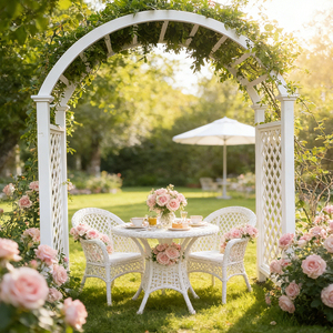 Système de treillis modulaire en aluminium pour pergola, arches de <span class=keywords><strong>jardin</strong></span> connectables pour créer une clôture d'ombrage étendue et sécurisée - Product Image 6