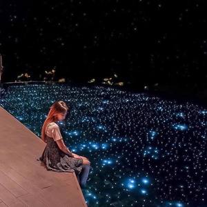 एलईडी फाइबर ऑप्टिक स्विमिंग पूल लाइट किट डाई स्टार डिजाइन प्लास्टिक भूमिगत प्रकाश ip33 रेटेड रिमोट कंट्रोल लाइटवेट - Product Image 1