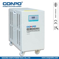 Régulateur stabilisateur de tension JJW-3KVA 1phase ferro-résonant/type condensateur/type statique/sans contact Affichage LED AVR 220V/230VAC