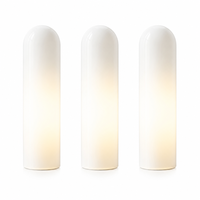 Abat-jour en verre soufflé sur mesure en gros pour usine, ouverture 98 mm, hauteur 300 mm, composant de luminaire suspendu