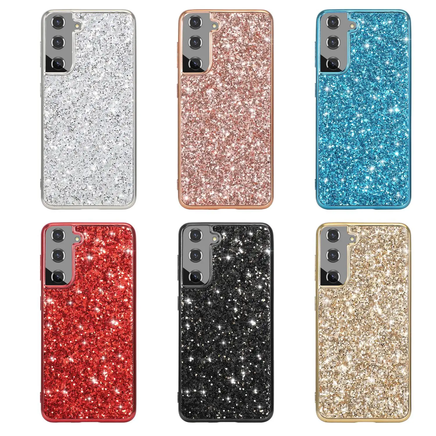 New Model Electroplated Diamond Glitter Bling Back Cover Case Phone Case For Samsung S21 S21 Plus S21 Ultra