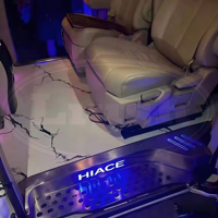 Revêtement de sol intérieur en aluminium massif de qualité aéronautique pour fourgonnette MPV Toyota Hiace H300, aménagement de sol de voiture moderne pour Hiace Majesty