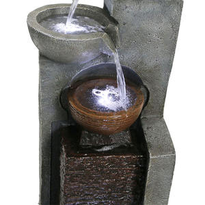 Ornement de jardin en résine de style artificiel, cascade extérieure, <span class=keywords><strong>fontaine</strong></span> à eau potable pour animaux de compagnie, intérieur, pour chiens et chats - Product Image 3