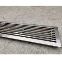 Diffuseur de grille en fil d'acier inoxydable pour climatiseur de plafond carré - Design industriel moderne, réglable et durable