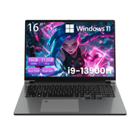 Nuovo Laptop da 16 Pollici con Windows 11, CPU Intel Core I9-13900H di 13a Generazione, 14 Core, 32GB RAM, 144Hz FHD 16:10 IPS, SSD, RTX 4060, per Gaming, Garanzia 1 Anno