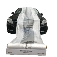 Film de masquage avancé pour voiture/auto en HDPE transparent personnalisé 4*100m Protection de peinture Emballé en rouleau