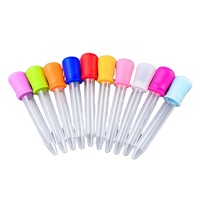Pipettes compte-gouttes en plastique transparent de 5 ml pour l'alimentation des enfants, échantillon gratuit, qualité alimentaire, conception sans pipette, entièrement en plastique