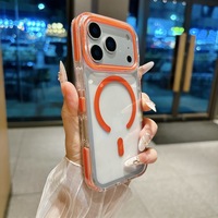 Coques de téléphone transparentes antidérapantes C0553 Crystal Clear Design pour la protection de l'appareil photo, compatibles avec iPhone 17 Air 16 15 14 13 12 11 18 Pro Max